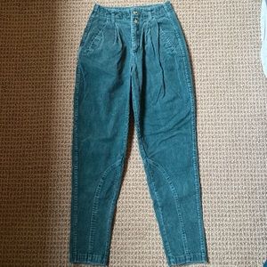 Outback Red Highwaisted Green Corduroys